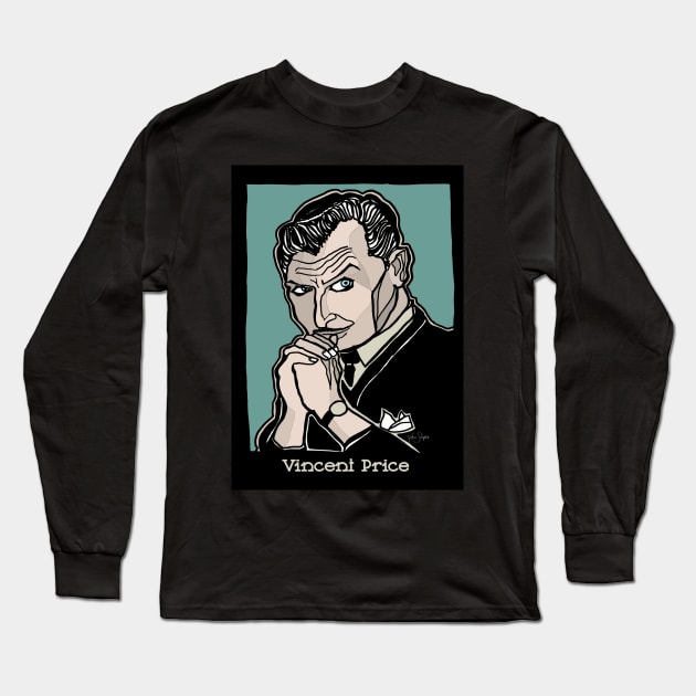 Vincent Price Long Sleeve T-Shirt by JSnipe